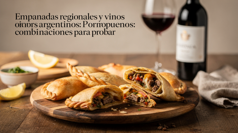 Empanadas regionales y vinos argentinos: combinaciones para probar