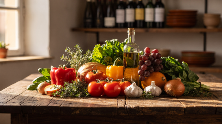 Ingredientes de estación en la cocina de Bodega Ibarra