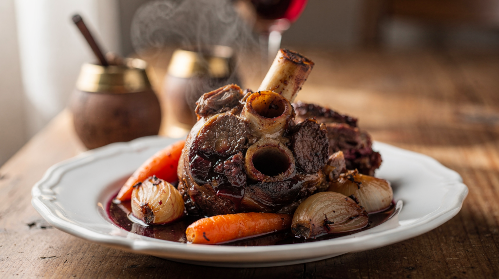 Receta de osobuco al vino tinto para cocinar sin apuro